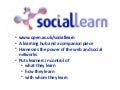 IET Coffee Morning SocialLearn Presentation