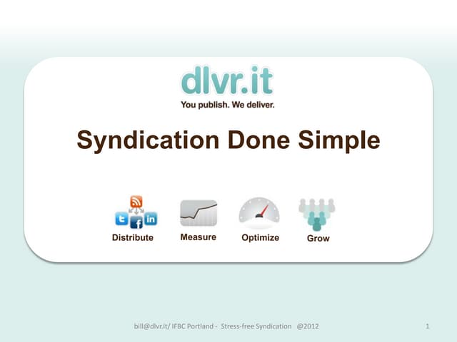 Stress-free Syndication: Content Ma...