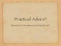 Philosophical Business Advice