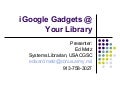 iGoogle Gadgets @ Your Library