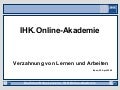 Stephan Langer: IHK Online-Akademie - Verzahnung von Lernen und Arbeit