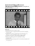 International Human Resource Management-A learning Resource