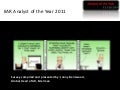 IIAR Analyst of the year - 2011