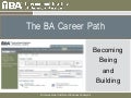IIIBA Interactive Webinar: The BA Career Path - Becoming, Being and Building