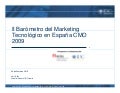 Presentacion II Barometro del Marketing Tecnologico en España 2009 (Estudio colaboracion de AETIC e IDC)