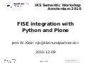 FISE Integration with Python and Plone