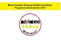 Il programma del Movimento Cinque Stelle di Avellino