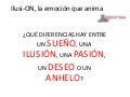 Diferencias entre sueños, deseos e iIlusiones