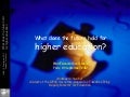 What does the future hold forhigher education? Andreas Schleicher
