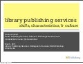 Skills & Training for Library Publishing