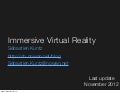 Immersive Virtual Reality