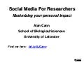 Maximizing your personal impact