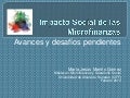 Impacto social de las microfinanzas. María Jesús Mariño G.