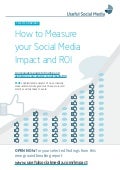How to Measure Your Social Media Impact and ROI - Selected Findings