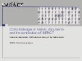OCR challenges in historic documents and the contribution of IMPACT