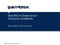 4 Security Guidelines for SharePoint Governance