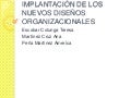 Implantación de los nuevos diseños organizacionales