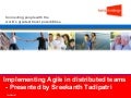 Implementing Agile In Distributed Teams