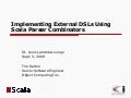 Implementing External DSLs Using Scala Parser Combinators
