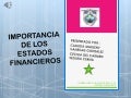 Importancia de los estados  financieros