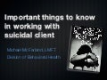 Important Things To Know