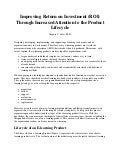 Improving ROI through Increased Attention to the Product Lifecycle