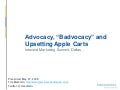 Inbound Marketing Summit Dallas tmarklein "Advocacy, Badvocacy & Upsetting Apple Carts"