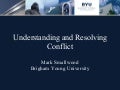 In   Conflict Resolution(2)