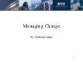 In   Managing Change