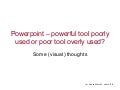 (Visual) Thoughts on Powerpoint