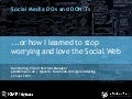 DOs and DON&rsquo;T of Social Media