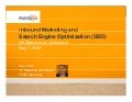 Inbound Marketing and SEO for New England Direct Marketing Association - NEDMA - May 2009