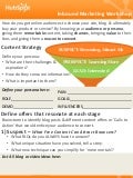 Inbound Marketing Content Workshop