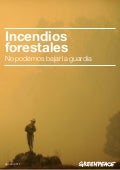 Incendios forestales agosto 2011
