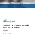 White Paper: Increasing Law Firm Revenues Through Better Communications