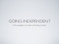 Going Independent - making it as a freelance web professional