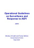 India AEFI guidelines final draft document