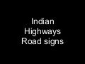 Indian Highways Road signs