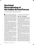 Redoctrinisation of the Indian Armed Forces