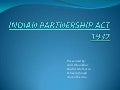 Indian partnership act 1932 