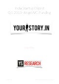 India Startup Angel/VC Funding Digest- Q1 2013