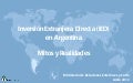Inversión Extranjera Directa (IED) en la Argentina