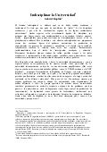Indisciplinar universidad