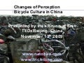 Changes of Perception - Bicycle Culture in China