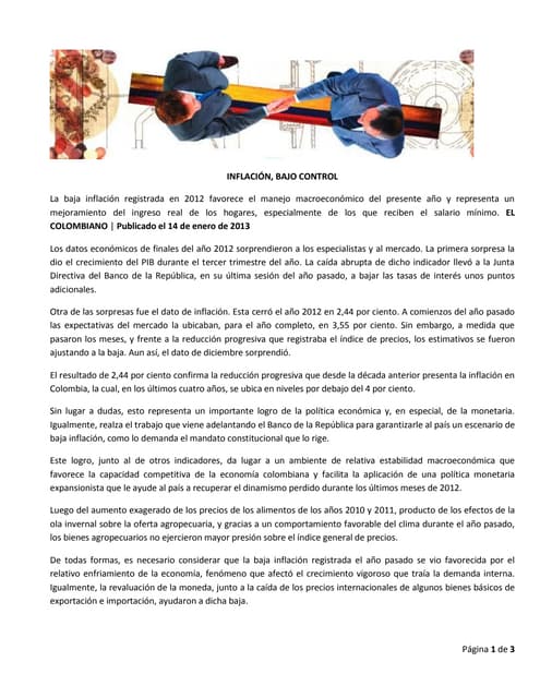 Inflación - Macroeconomia