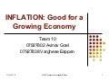 Inflation - Good or Bad?