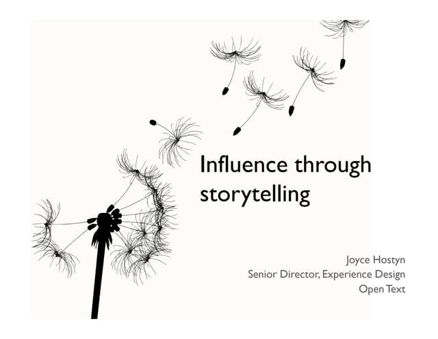 Influence Through Storytelling
