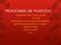 procesado de plastico