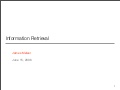 Information Retrieval (for beginners)