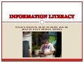 Information literacy for EIC